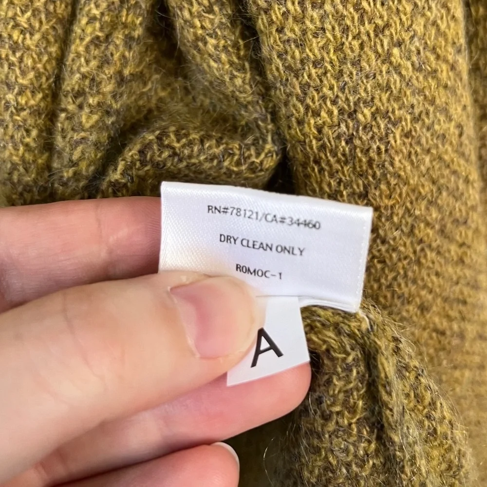 Eileen Fisher Open Front Cardigan Sweater Size PL Wool Mohair Cashmere blend - Picture 10 of 10